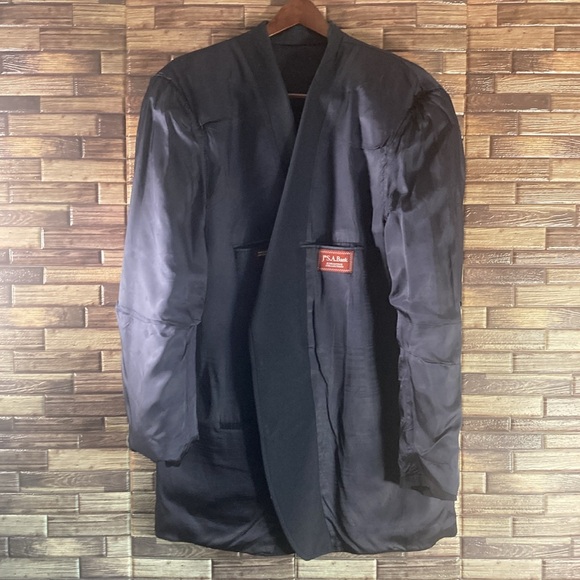 Mens Pre Owned Vintage Jos A Bank Navy Wool Executive Blazer 52L - Picture 8 of 8